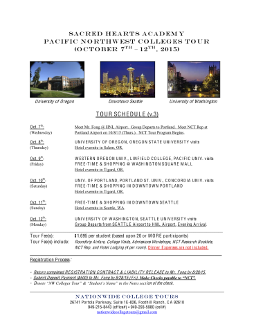 College counselor plans annual fall college tour