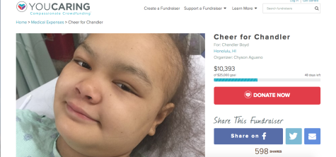 Students raise support for classmate in “Change for Chandler”