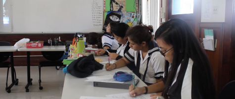 College prep class offered by Leeward Community College to Academy Students