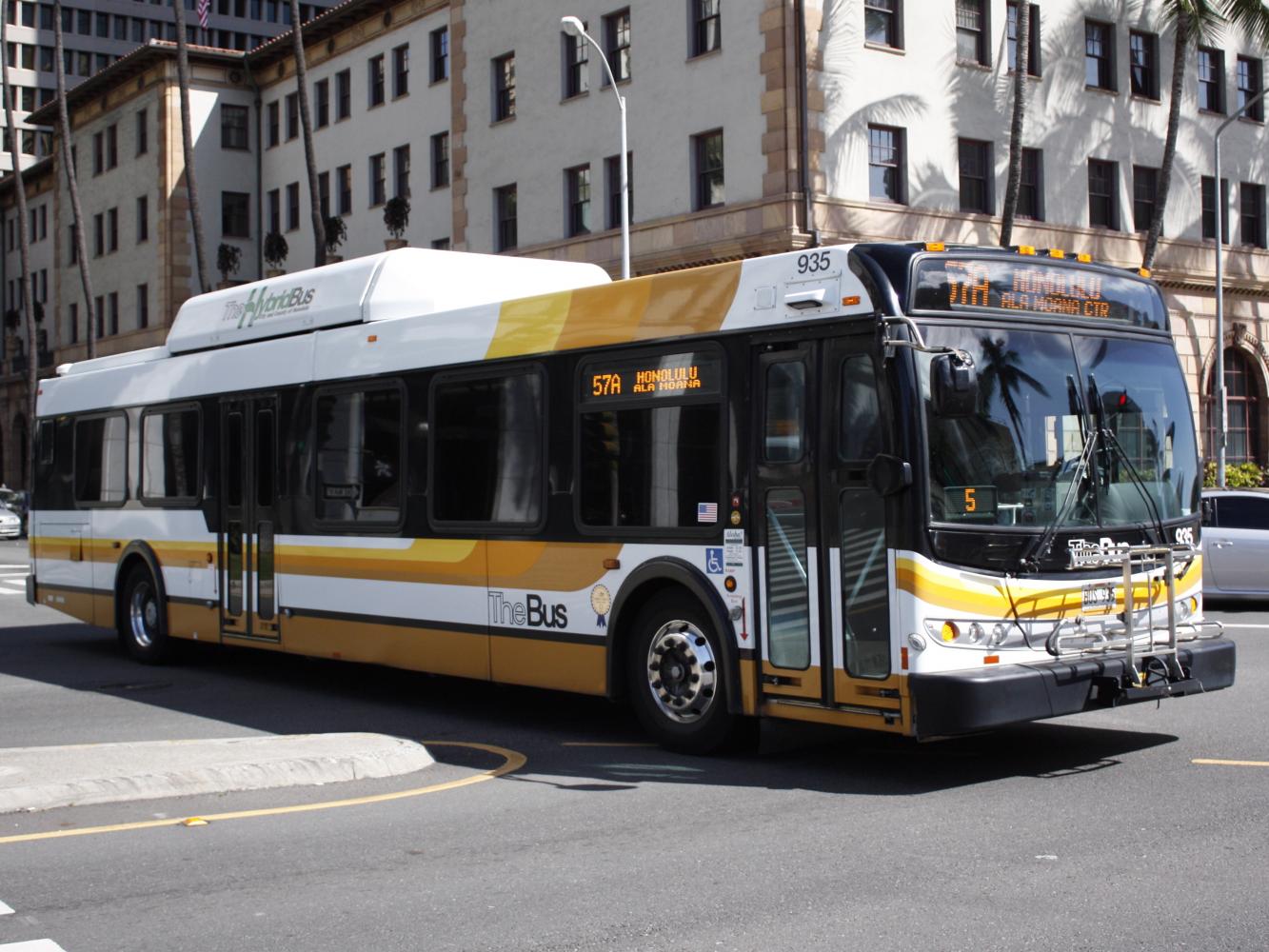 The one-day city bus pass replaced paper transfers and allows riders to use it for up to 27 hours. Photo courtesy of KHON2. Photo courtesy of Wikimedia.