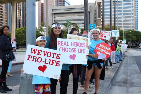 Marching for life at pro-life rally