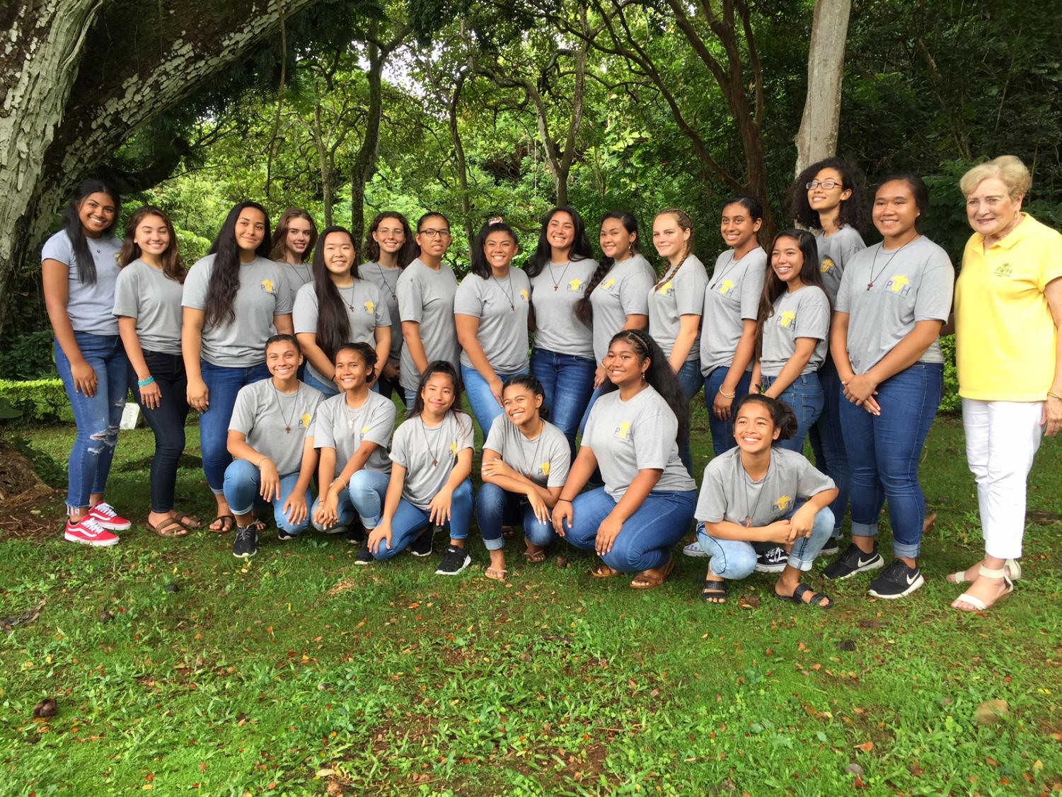 Sacred Hearts Academy is home to 22 PWH scholarship recipients, who attended the annual PWH retreat led by Program Counselor Cleo Eubanks and was joined by Head of School Betty White. Photo courtesy of Cleo Eubanks.