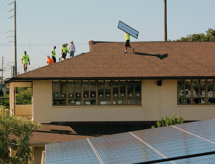Solar panels new addition on Academy campus