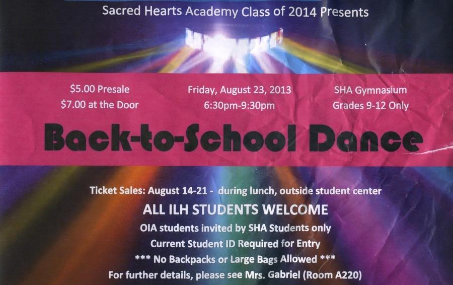 Class of 2014 sponsors Academy Back-To-School Dance