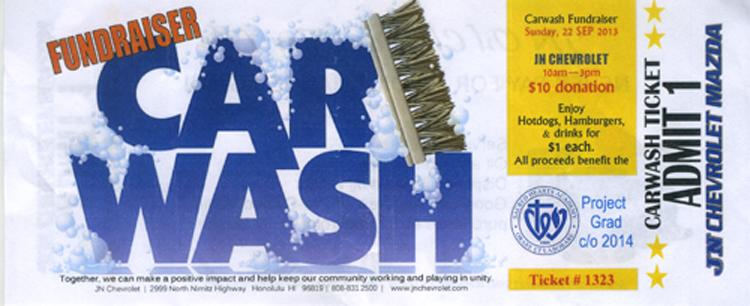 The Class of 2014 is sponsoring a car wash for their end-of-the-year Project Graduation. The car wash helps students earn money for their individual project accounts.