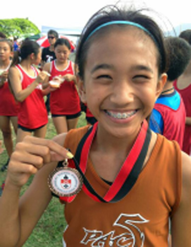 Seventh grader Arianna Radona is running in cross country for the first time and succeeding beyond her own dreams. 