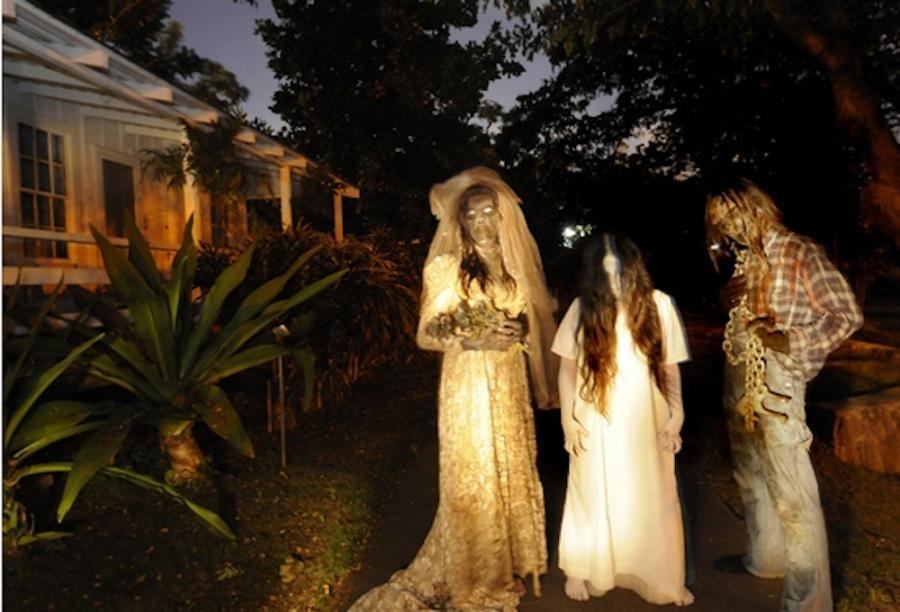 Neighborhood attractions are becoming more popular as families can walk through scary Halloween villages and mazes.  