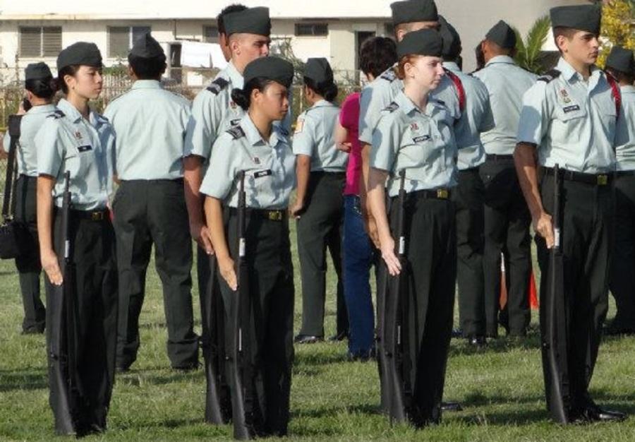 Senior Conner Chung is the first Academy student to lead the entire Punahou JROTC battalion. 