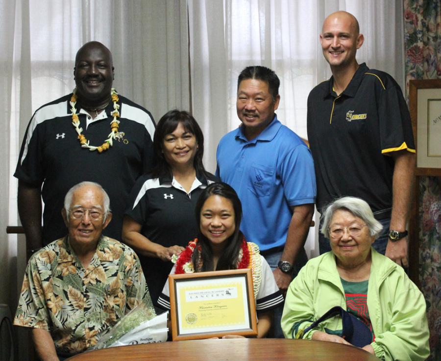 Senior Kasandra Kitagawa was recognized as the Lancer of the Month for September for her outstanding leadership and service.