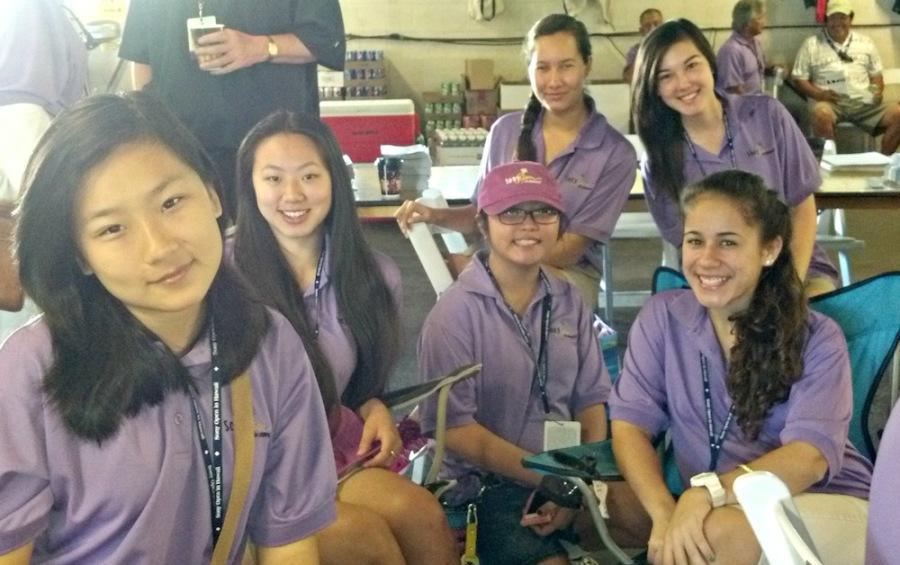 LEO club members served as marshals at the recent Sony Open at the Waialae Country Club. The PGA gave special permission for students who were younger than 18.