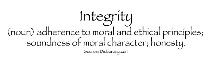 Doing right thing increases integrity