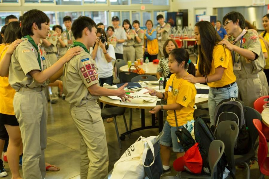 Leos welcome Venture Scouts from Osaka