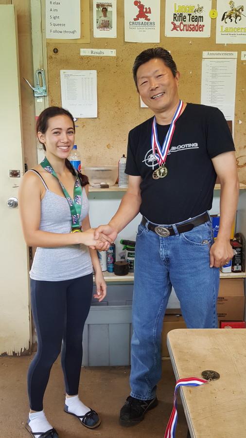 Sophomore Dorothy Sanidad is on her way to competing in the Junior Olympics this summer for the second year. She has again been the top scorer in local high school competition.