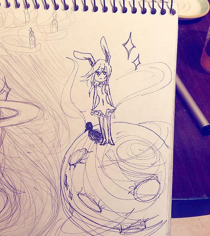 Junior Sola Nagaoki shows her artistic abilities with this sketch she posted online for last year’s Inktober.