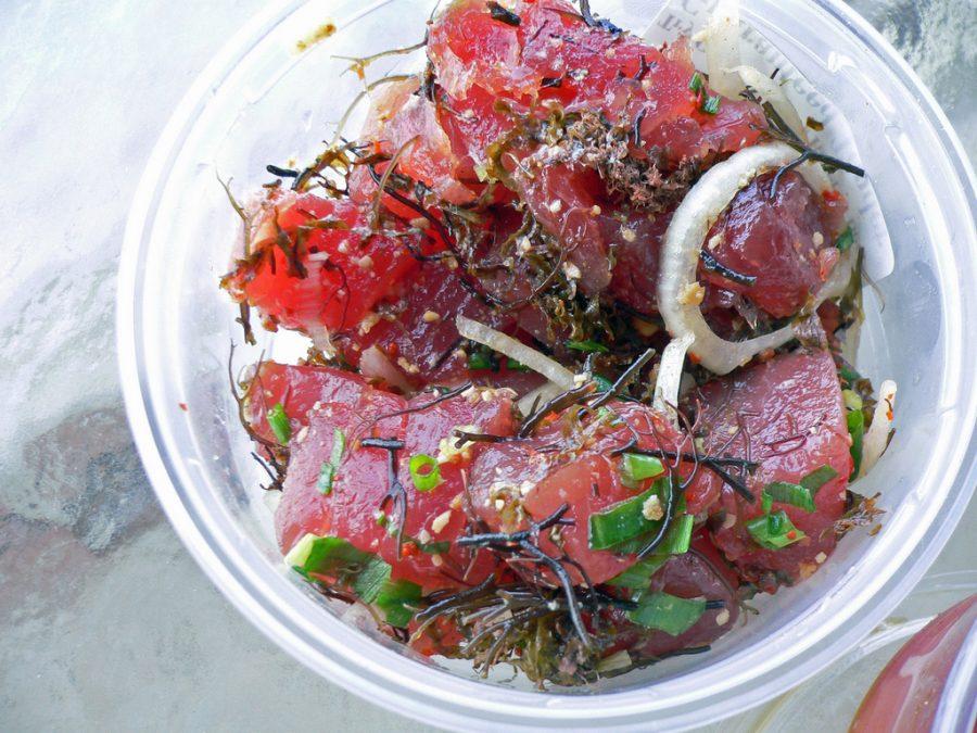 Limu, also known as ogo or simply, seaweed, is often prepared with raw fish, known as poke. The tainted seaweed, traced to Marine Agrifuture is connected to the recent salmonella outbreak on Oahu. Photo credit: Flickr