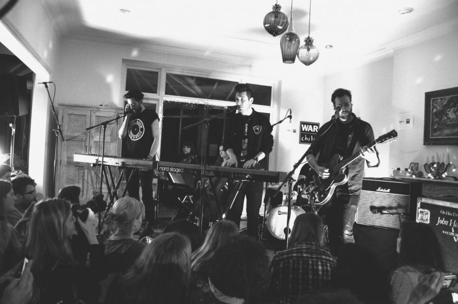 Bastille playing in a secret concert with Sofar Sounds. Photo courtesy of Wikimedia. 