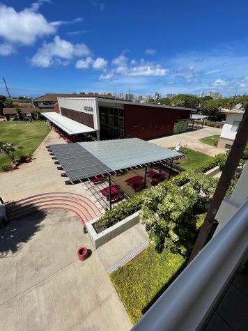 A view of the Sacred Hearts Academy campus. Class sizes at the Academy are typically smaller than other public and private schools on the island. Photo by Danielle Woo.