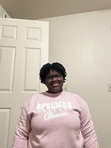 Olivia Bruce 19 represents her alma mater and HBCU school, Spelman College. An HBCU is a historically black college/university that promotes black excellence. Bruce is a product of black excellence, as she continues to further her studies at Notre Dame to receive her Ph.D. in physics. 