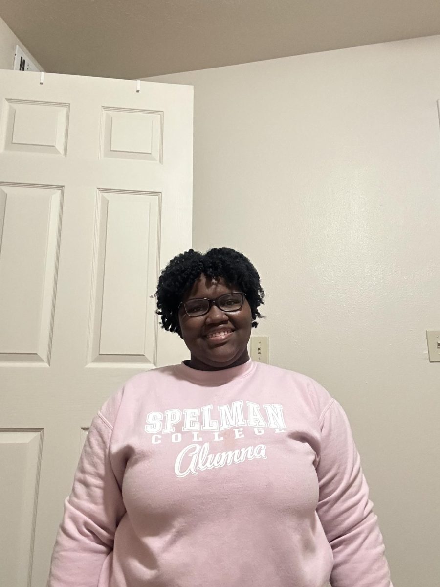 Olivia Bruce 19 represents her alma mater and HBCU school, Spelman College. An HBCU is a historically black college/university that promotes black excellence. Bruce is a product of black excellence, as she continues to further her studies at Notre Dame to receive her Ph.D. in physics. 