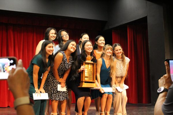 Nearing the end of the competition, the group of finalists show off their achievements. They smile knowing that they are better off because of this program, earning scholarship money, life skills and lifelong friendships. All photos by Bailey Leong.