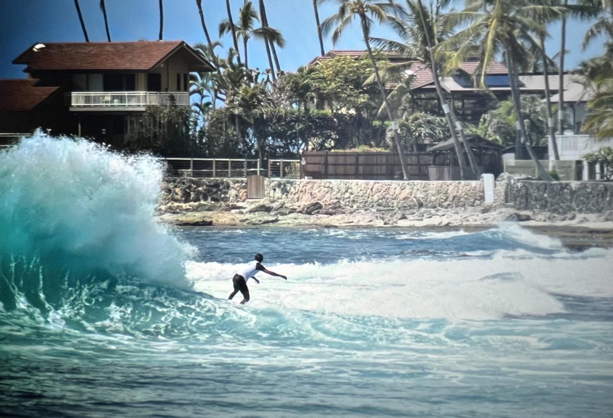 Johnny Van Hohenstein surfing at Uncle Buffs contest in Makaha earlier this year 