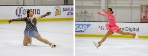 This summer, Academy sophomore Karys Shimizu (left) and Khloe Shimizu (right) competed in the 2024 Ice Sports Industry (ISI) World Recreational Team Championships in San Jose, Calif. The sisters started skating from a young age and have since made many memories together on and off the ice.