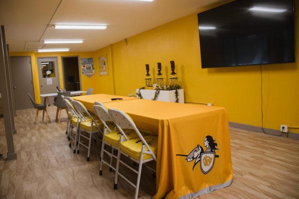 The Cudiamat Skybox, located upstairs in the gym, opened to the Lancer community earlier this year. All photos by Joy Gora-Aina.