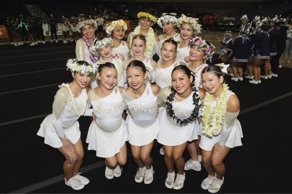 The Sacred Hearts Academy cheer team earns fourth place at the Hawaii High School Athletic Association (HHSAA) Cheerleading Championships in November.