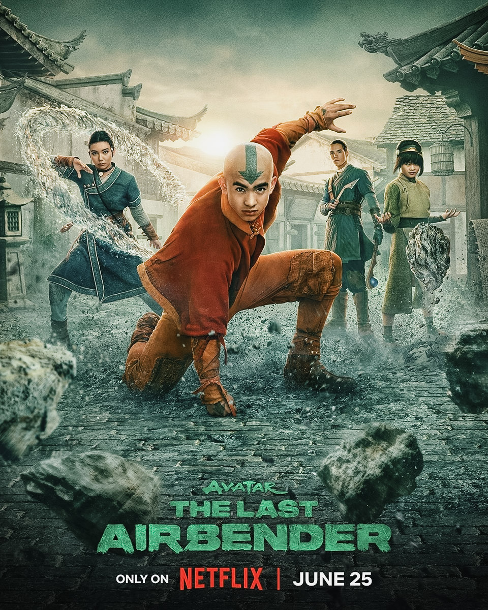 A poster promotes Netflix’s live-action “Avatar: The Last Airbender” Season 2. The series is scheduled to premiere June 25 and has received mixed reviews from fans and critics, but performed well enough to be renewed for a third season. Photo courtesy of Netflix marketing materials.